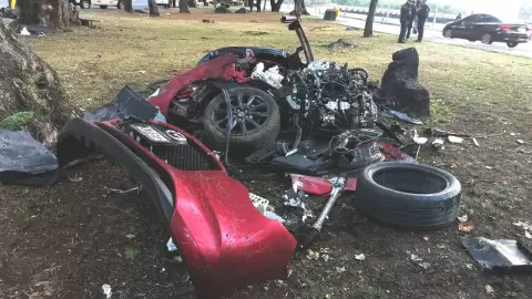 Mortal choque en Insurgentes Sur