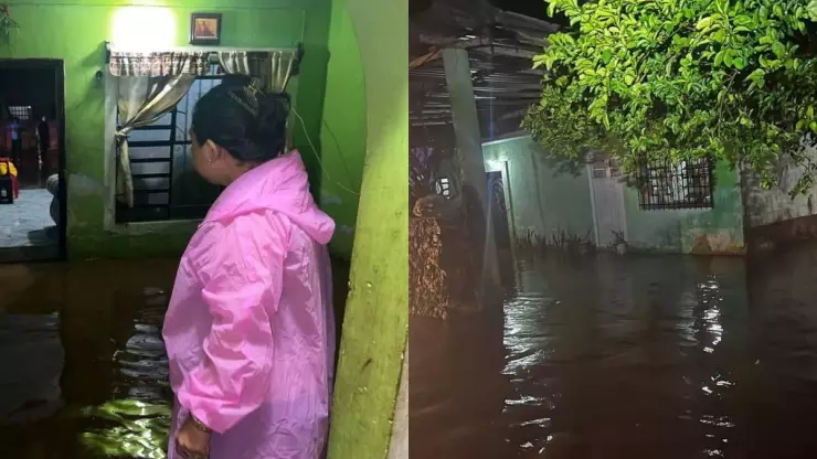 Se registran inundaciones en Oxkutzcab por fuertes lluvias_ FOTO