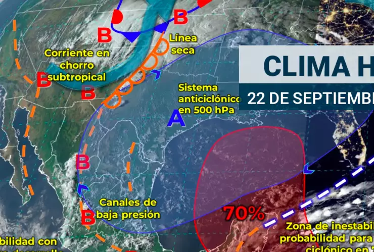 Clima hoy domingo 22 de septiembre de 2024