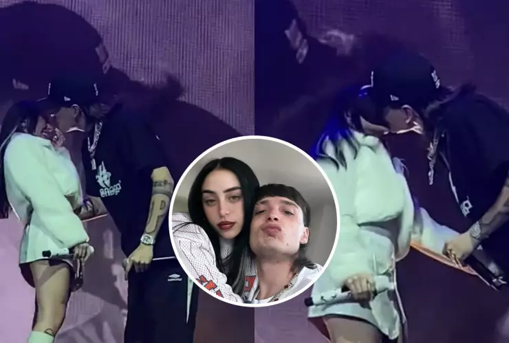 Peso Pluma y Nicki Nicole se besan