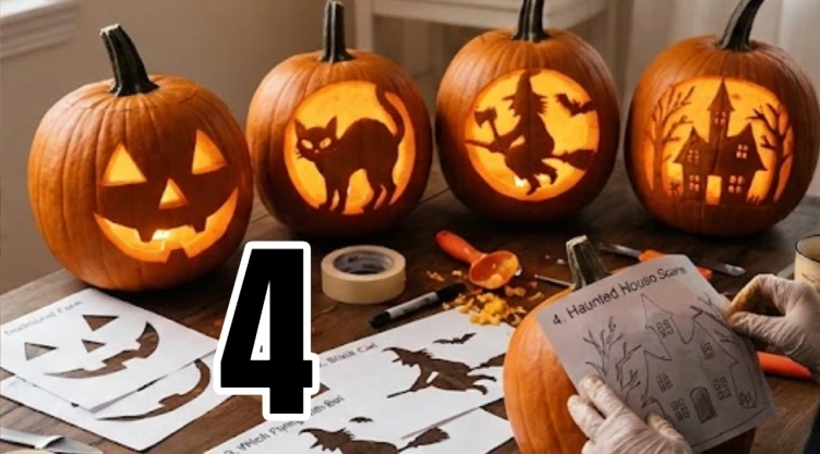 4 plantillas para calabazas de Halloween para imprimir: no te la compliques