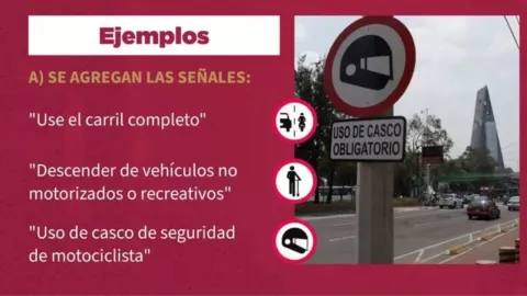 El significado de las nuevas señales de tránsito de la CDMX