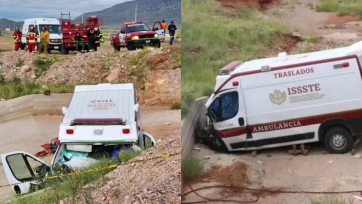 Ambulancia provoca fatal accidente en carretera de Chihuahua