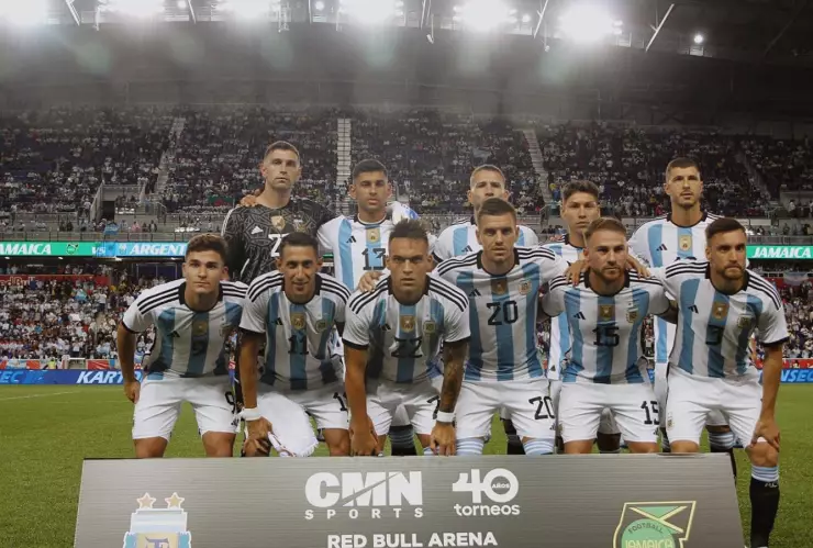 Jugadores de la Selección Argentina