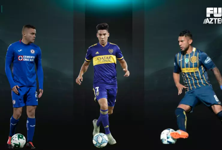 Jonathan Rodríguez, Pol Fernández y Walter Montoya,