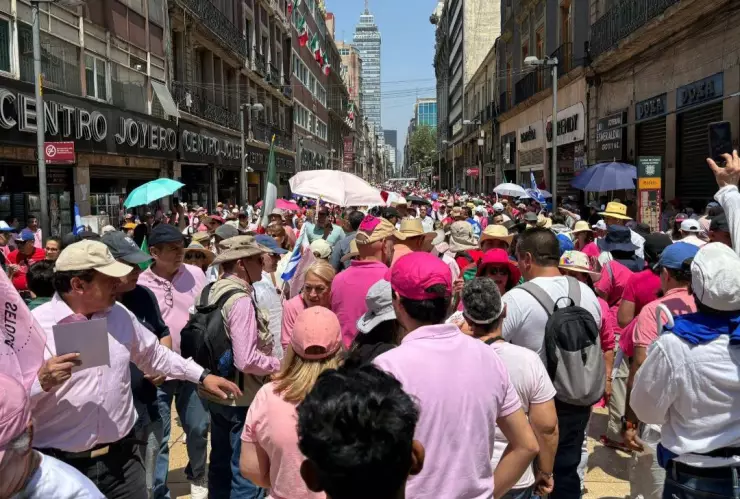 Marcha ‘marea rosa’ en Ciudad de México (CDMX)
