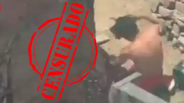 Hijo golpea a su madre