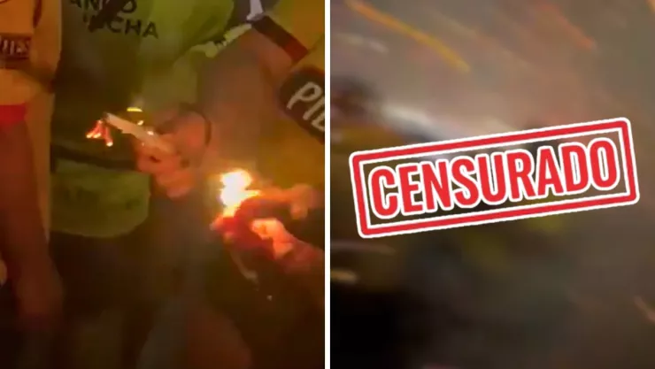 La explosión sorprendió a todos durante el evento del Barcelona