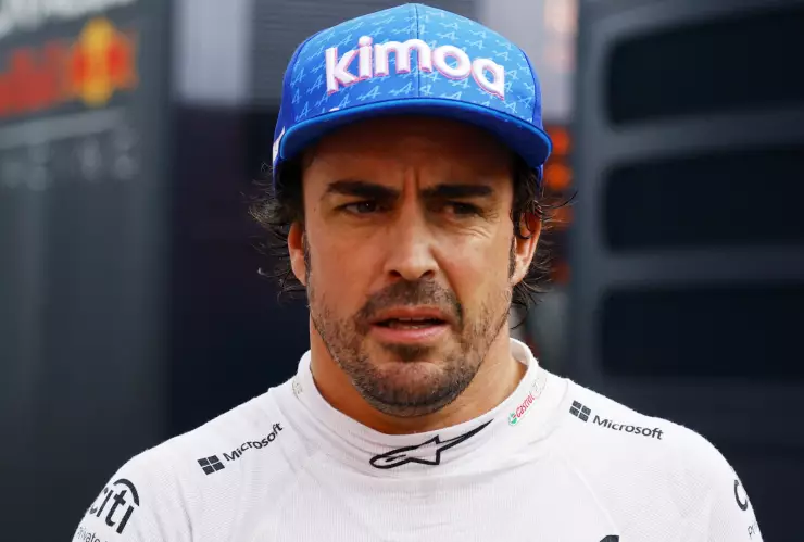 Fernando Alonso de la escudería Alpine de la Fórmula Uno