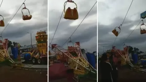 Juego mecánico se desploma Ecatepec