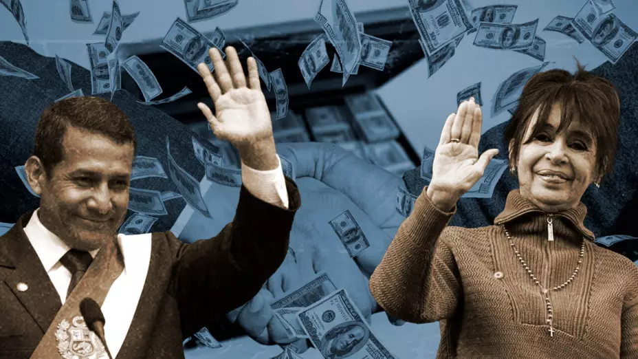 Imagen de expresidentes Ollanta Humala, de Perú y Cristina Fernández de Kirchner, de Argentina.