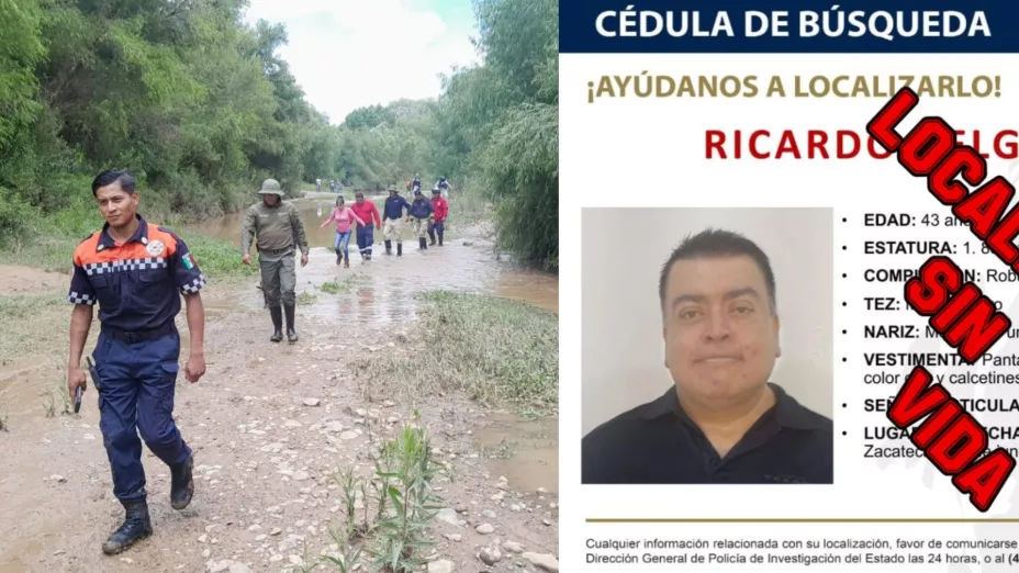 ¿Cómo encontraron a un hombre con reporte de búsqueda en Zacatecas? Estaba muerto
