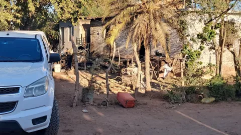 Se incendia casa en El Fuerte