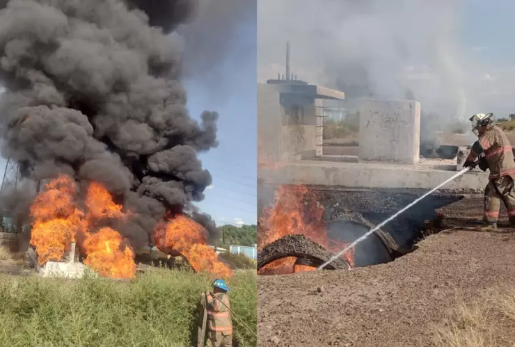 Incendio consume respiraderos del Río de los Remedios.