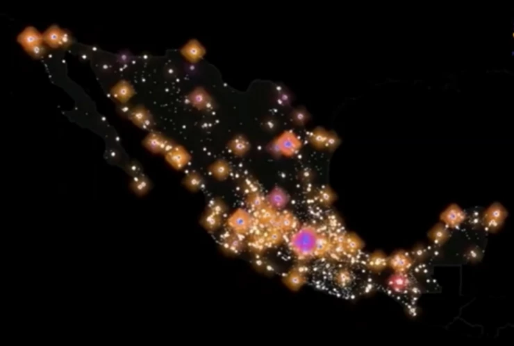 puestos de tacos mapa México