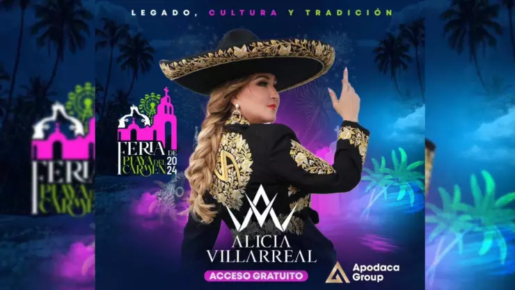 Alicia Villarreal se presentará GRATIS en Playa del Carmen; te contamos los detalles