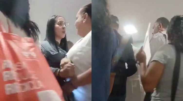 Visita de Rocío Nahle a hospital en Veracruz.
