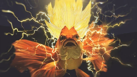 Pez súper saiyajin nueva especie