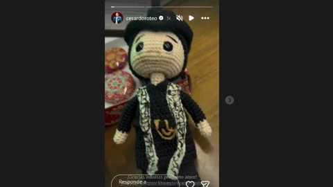 César Doroteo mostró lleno de agradecimiento a su ‘hijo’ de tejido.jpg