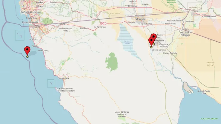 Baja California registra sismos el 2 de abril en zonas de Rosarito y Mexicali