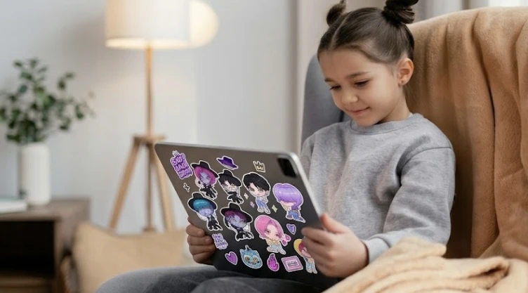4 ideas de stickers de Baby Saja Boys para decorar la tablet de una verdadera fan de KPop Demon Hunters