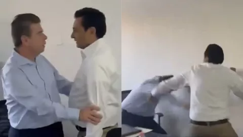 Golpean a diputado Ismael Brito dentro del Congreso de Chiapas