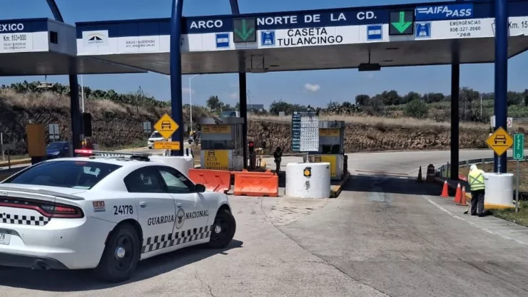 Manifestación y toma de caseta paralizó el Arco Norte hoy: Tráfico hacia Tulancingo