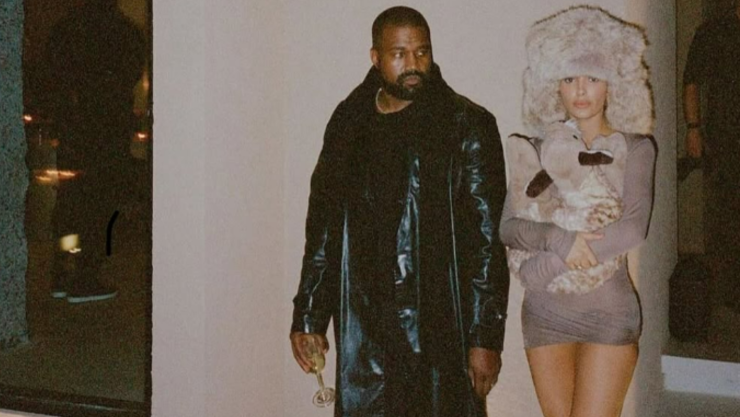 Kaney West y su pareja Bianca Censori