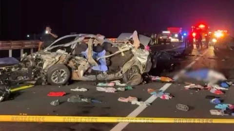 ¡IMÁGENES FUERTES! Así quedó el accidente en el que murieron 6 personas en la carretera Tepic-Compostela