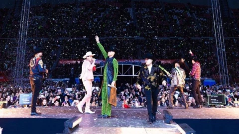 Grupo Firme en el Foro Sol en 2023