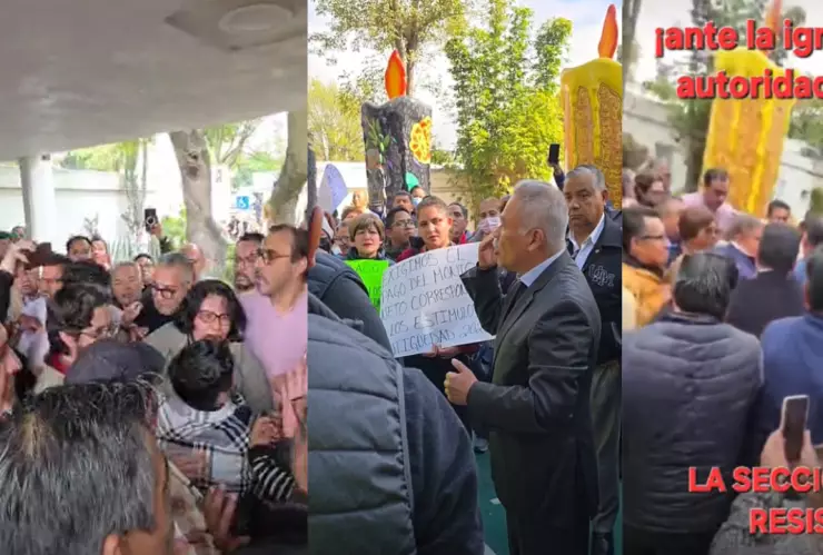 jaloneos durante la protesta del personal del hospital general de méxico dr eduardo liceaga