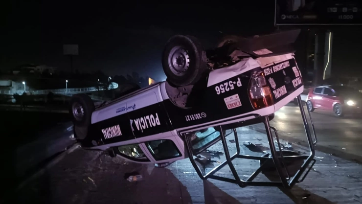 vuelca patrulla cuautlancingo