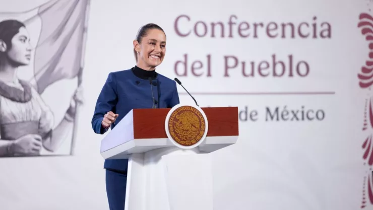 Presidenta Claudia Sheinbaum hoy martes 23 de septiembre.