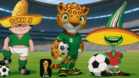 ¿Conoces la historia de Juanito, Pique y Zayu, las mascotas mundialistas de México?