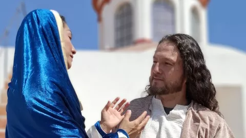 Judea 2025 Se preparan para escenificar la crucifixión de Cristo en San Martín de las Flores