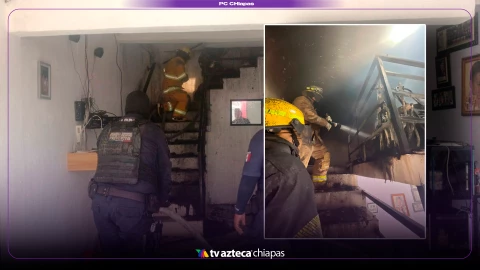 Incendio casa Tuxtla