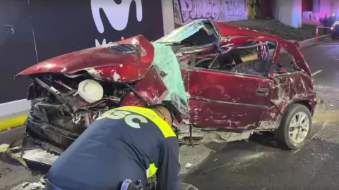 Accidente en puente de San Jerónimo, Periférico Sur.