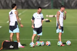 Lionel Messi con la Selección Argentina