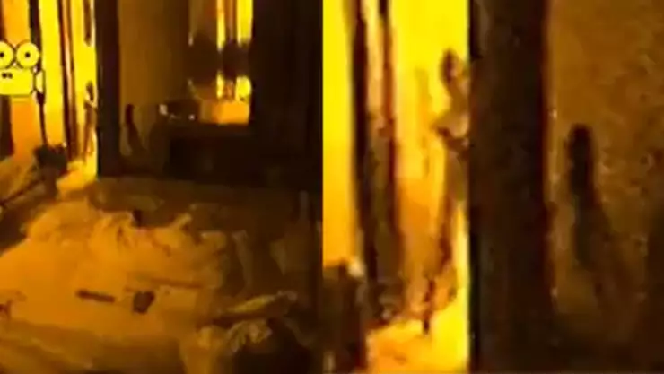 Captan a extraterrestre mientras joven duerme.jpg