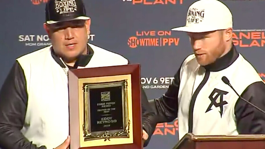 Canelo Plant conferencia de prensa box azteca