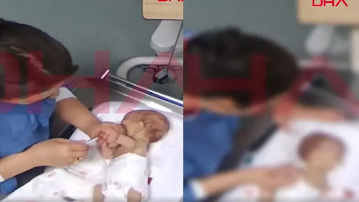 Enfermera agrede a recién nacida