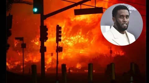 Incendios en Los Angeles queman casa de Diddy Combs en California