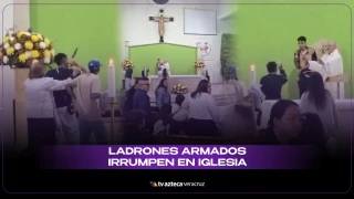 Asalto en iglesia.