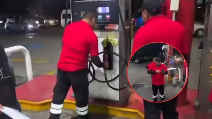 VIDEO: Trabajadores de una gasolinera en Chalco agreden a personal de Profeco