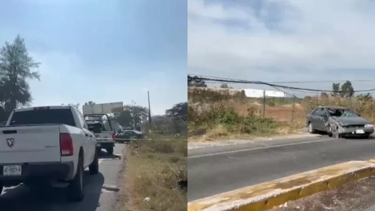 VIDEO | Vehículo destruido y un hombre muerto: Así quedó la zona tras el atropellamiento en carretera a Chapala