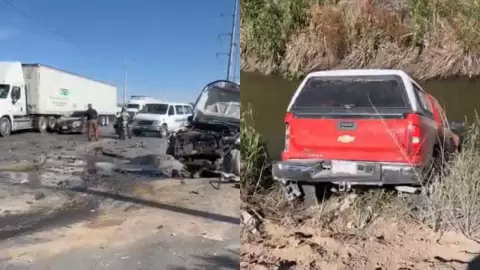 Ciudad Juarez choque accidente automovilista se salva