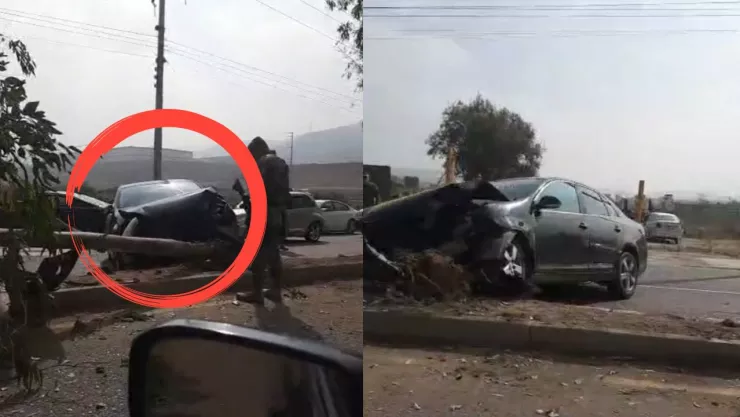 Accidente frente a IMOS hoy 16 de mayo en Tijuana
