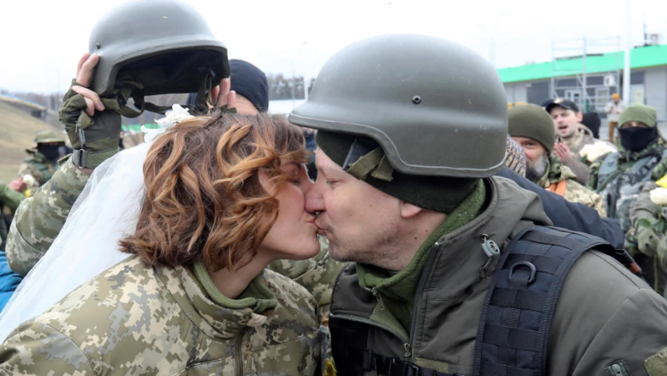 Ucrania pareja matrimonio