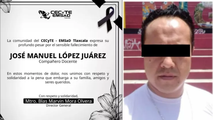 Autoridades investigan el asesinato del profesor Juan Manuel ‘N’ en Tlaxcala; hay un alumno detenido