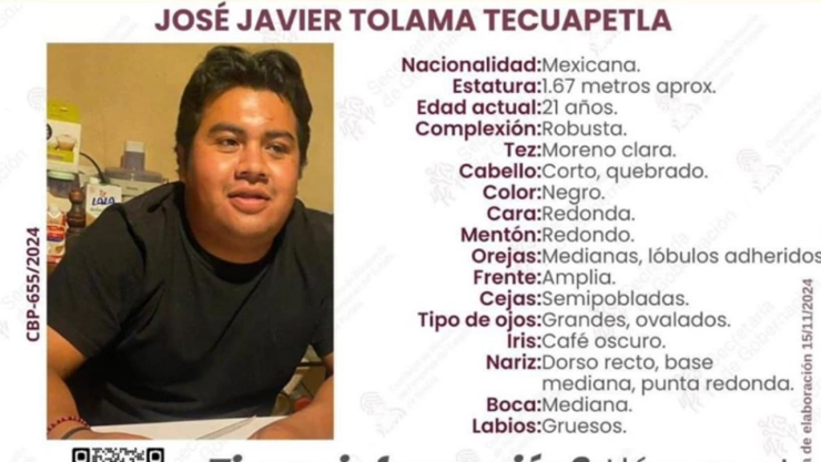 desaparecido javie tolama san andrés cholula puebla